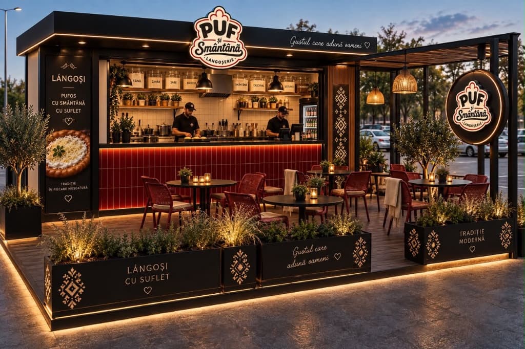 Randare concept Puf si Smantana
